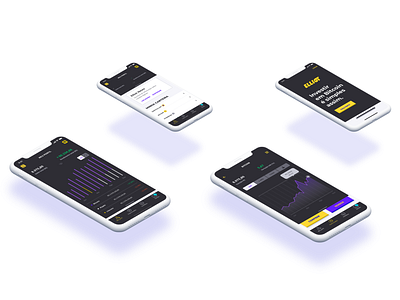 Making bitcoin easy – once and for all (part 2) app bitcoin chart crypto design device easy exchange finances graphs interface invest mobile mockup money react native screens shot ui ux