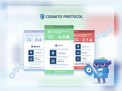 Cognito Protocol - our 1st shot! 2018 app blockchain cognito dribbble first shot hello ui ux wallet