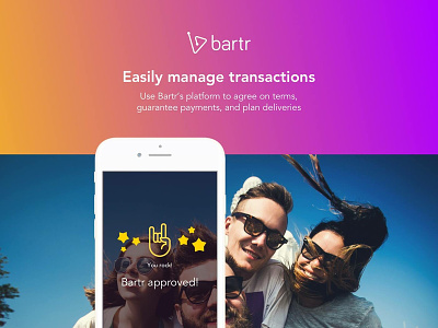 Bartr app android app design ios mobile ui ux