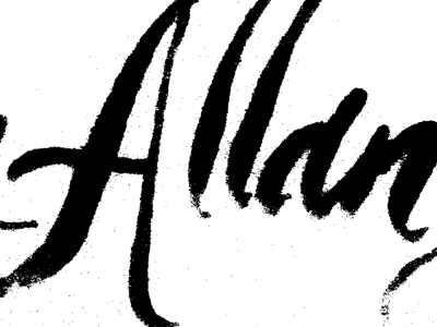 Allan Sketch lettering
