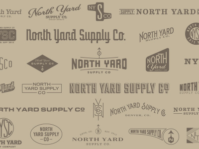 NYSC co kraft logo north north yard supply co nysc pattern supply yard