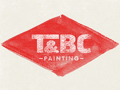 T&BC evan huwa logo painting red tbc texture watercolor