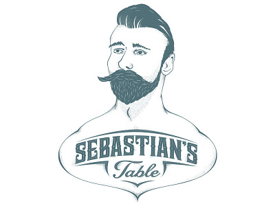 Sebastian beard illustration mustache sailor sophisticated tattoo texture type