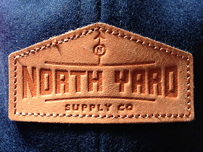 NYSC Hat brown ebbets hat leather navy patch