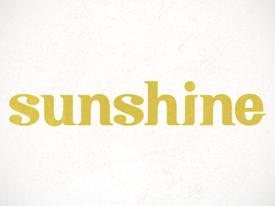 Sunshine custom lettering evan huwa sunshine type typography