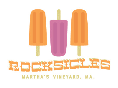 Rocksicles bright color evan huwa logo popsicle summer
