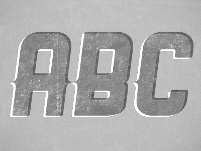 ABC custom lettering evan huwa typeface