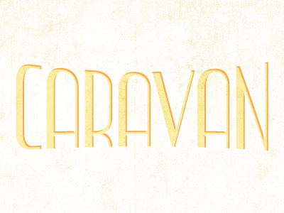 Caravan branding custom type evan huwa logo