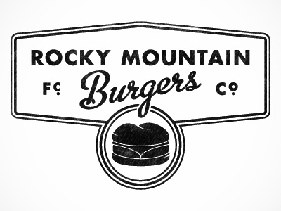 Rocky Mountain Burgers burgers evan huwa hamburger logo rocky mountain