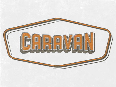 Caravan Badge badge caravan evan huwa logo mark