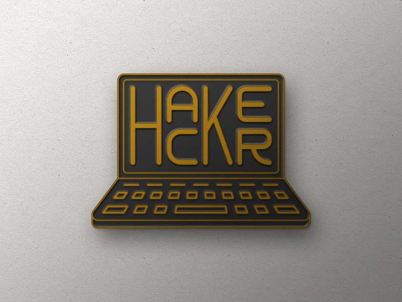 Download Hacker Enamel Pin Mock by Evan Huwa on Dribbble