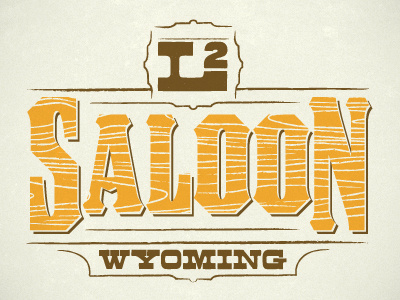 L2 Saloon evan huwa logo mark saloon wyoming