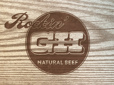 Rockin' GH NB beef brand gh ligature logo mark monogram natural rockin