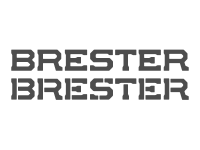 Brester construction custom type design lettering logotype