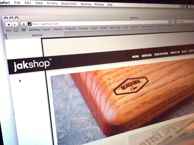 Jakshop Site design jakshop portfolio site ui web