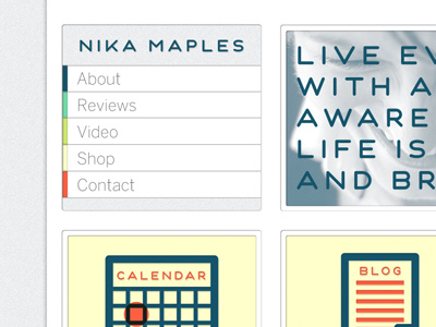 Nika Maples Nav color design icon nav ui web