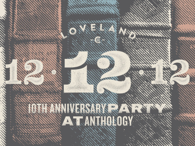 Invite 121212 books bookstore old pale party texture textured type