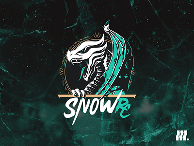 Sn0wRC logo design dragon frost graphic design ice identity illustration illustrator logo photoshop stream twitch vector warframe