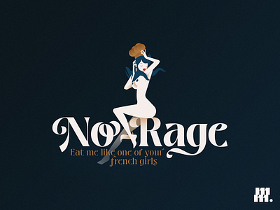 No-Rage logo cook design eat french game girl graphic design gta gtav identity illustration illustrator logo photoshop rage restaurant rp sexy vector woman