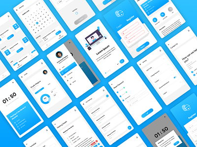 PASTECS Mobile Application android android app app design flat minimal ui ux