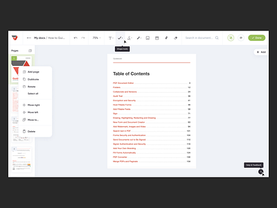 PDF-filler redesign clean concept concept design crm dashboard documents editor grid minimal platform saas simple ui ux