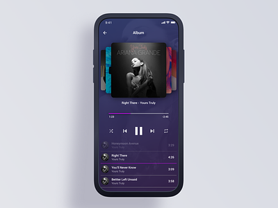 Music Player - Concept design mobile app design mobileui musicplayer sketch ui uiux uxdesign