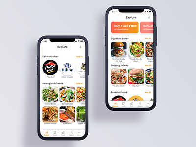 Food ordering app food and drink food app ios mobile app design ui mobile ux