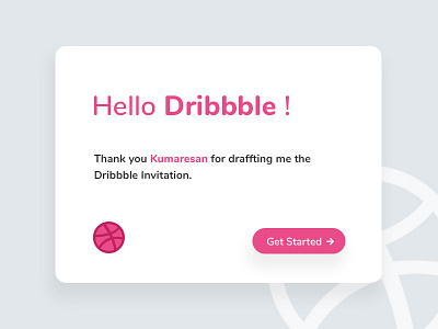 Hello Dribbble !