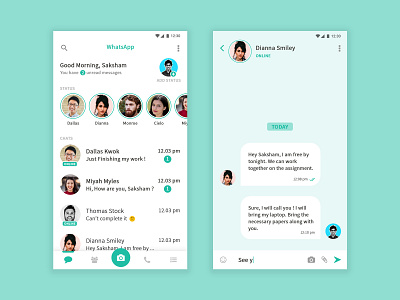 WhatsApp Redesign Concept