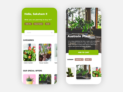 Plant Purchase App app dailyui design mobile ui ux visual