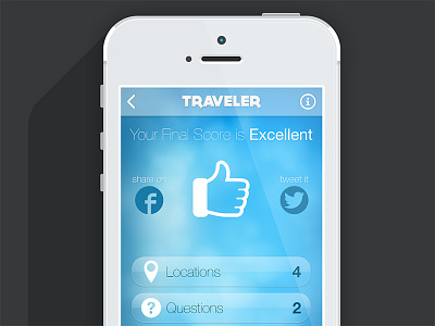 Traveler app apps games icon interface ios list mobile ui