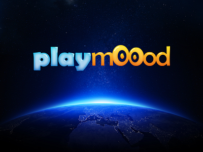 Playmoood logo font logo mood play text