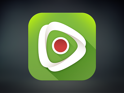 Record App Icon apple application appstore camera design illustration ios ipad iphone logo mac record