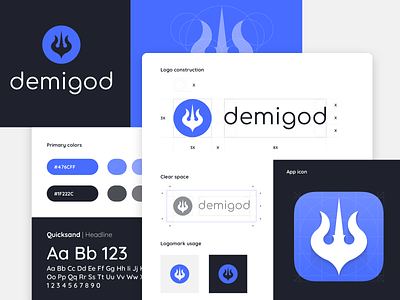 Demigod Visual Brand Identity design identity logo logo design