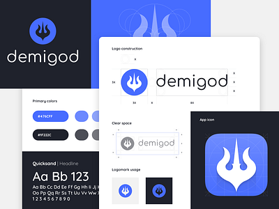 Demigod Visual Brand Identity