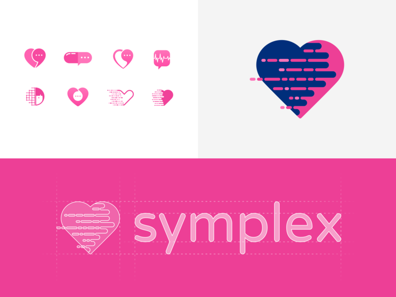 Symplex Logo - Exploration & Construction brand branding design health heart identity logo logo design
