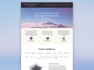 Landing Page clean design landing page pastel tones soft colors stats typography ui