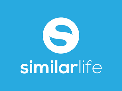 Similar Life Logo blue branding life logo people s similar social typography