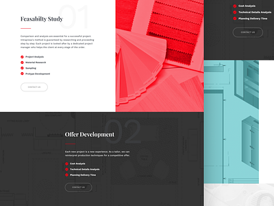Intrapresa Services Page business checkboxes colors corporate services slices typography ui ux website