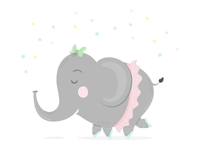Elephant Illustration elephant illustration kids mandarina tango party print printable