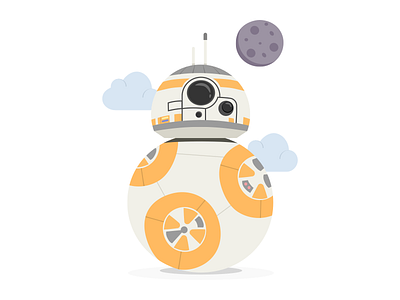 BB8 Illustration bb8 kids mandarina tango party print printable robot star wars