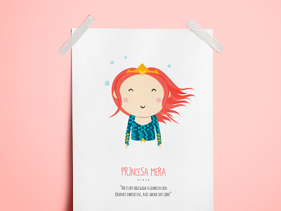 Princess Mera - Illustration aquaman charachter design comic dc design illustration justice league kids mera