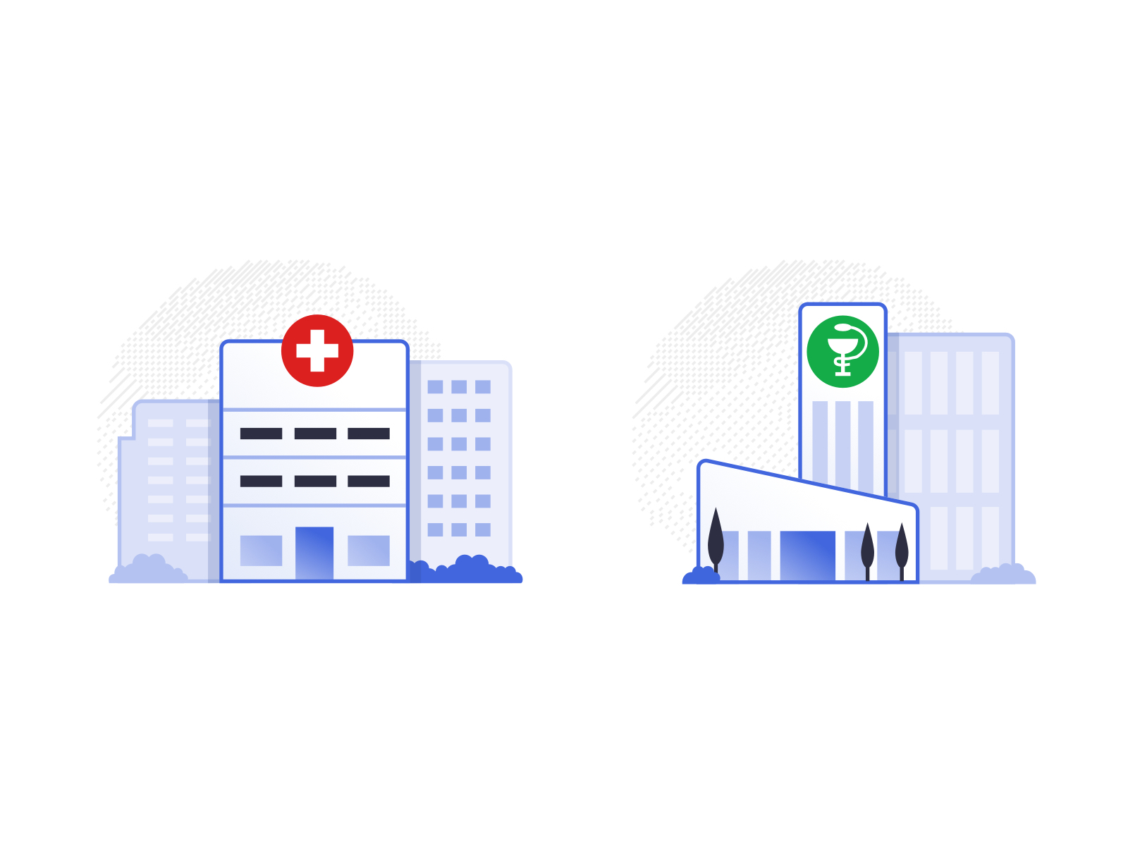 Hospital and Pharma Icons