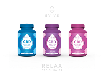 Evive Relax Gummies Package Design