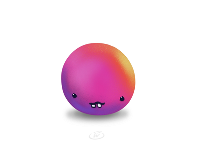 Goofy Dot character color cute dot goofy grain illustration ipad pro minimal texture
