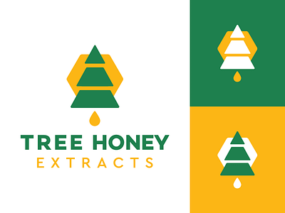 Tree Honey Extracts Brand Identity branding cannabis design extracts honey identity logo logo design marijuana minimal tree