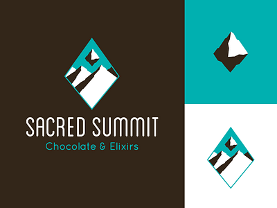 Sacred Summit Brand Identity branding design flat geometric logo minimal vector