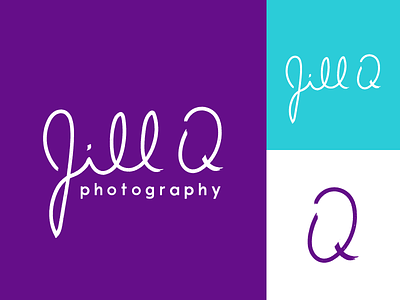 Jill Q Photography Brand Identity brand brand identity branding color design jill lettering logo logo design minimal photography q typography watermark