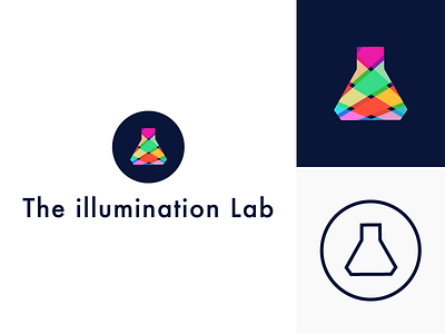 Illumination Labs Brand Identity art brand brand identity branding color design flat flat art geometric icon identity lab light logo logo design minimal science ui ux vector