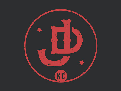 Monogram for Jason Domingues branding distress jd kansas city vintage